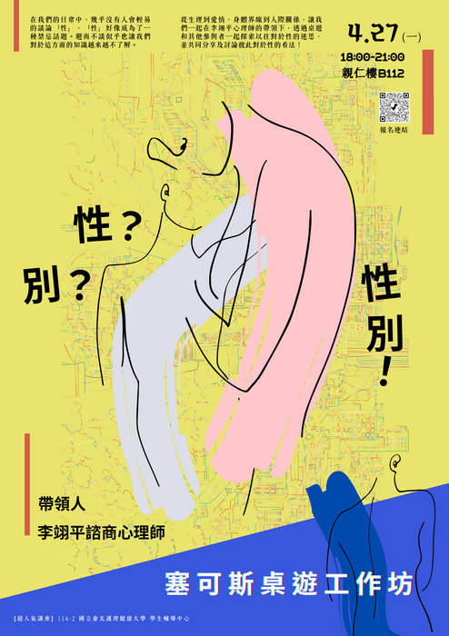 【420性平日系列活動—性別工作坊】性，別？性別！塞可斯桌遊工作坊圖片